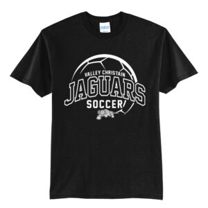 Valley Christian Jaguars Unisex Short Sleeve Tee-Black