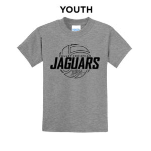 Valley Christian Jaguars Youth Short Sleeve Tee-Athletic Heather