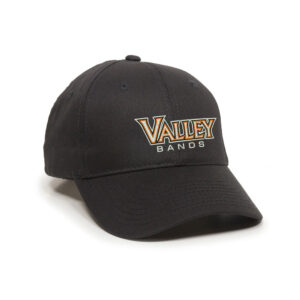 Valley Bands Outdoor Cap 6 panel cottoon Twill Adjustable (velcro) Cap ADULT-Black