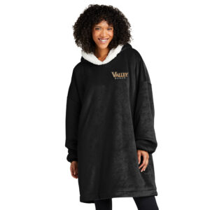 Valley Bands Port Authority Mountain Lodge Wearable Blanket-Black