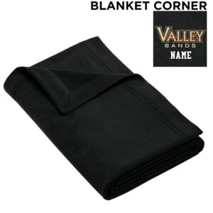 Valley Bands Gildan Heavy Blend Fleece Stadium Blanket  50″ x 60″-Black