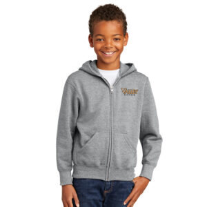 Valley Bands Youth Core Fleece Full Zip Hooded Sweatshirt-Athletic Heather