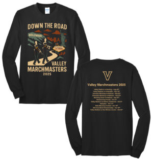 Valley Bands Unisex Cotton Long Sleeve Tee-Black