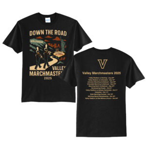 Valley Bands Unisex Short Sleeve Tee-Black