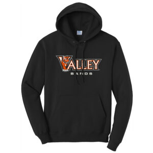 Valley Bands Unisex Fleece Hooded Sweatshirt-Black