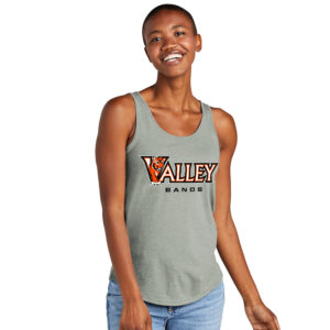 Valley Bands District Women’s Perfect Tri Relaxed Tank-Heathered Grey