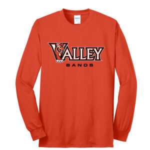 Valley Bands Unisex Cotton Long Sleeve Tee-Orange