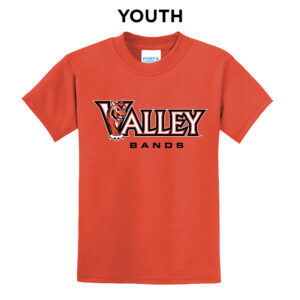 Valley Bands Youth Short Sleeve Tee-Orange