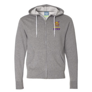Webster City Lynx Independent Trading Co.Unisez  Full-Zip Hooded Sweatshirt-Gunmetal Heather