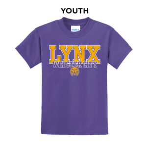 Webster City Lynx Youth Short Sleeve Tee-Purple