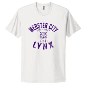 Webster City Lynx Unisex Premium Short Sleeve Tee-White