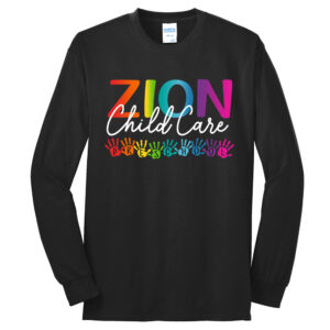 Zion Unisex Cotton Long Sleeve Tee-Black