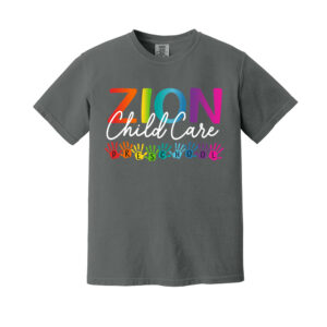 Zion Unisex Comfort Colors Pigment Dyed Short Sleeve Shirt-Pepper