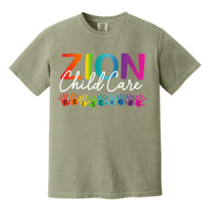 Zion Unisex Comfort Colors Pigment Dyed Short Sleeve Shirt-Sandstone