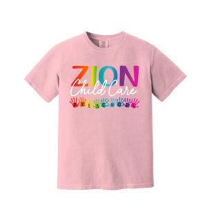Zion Unisex Comfort Colors Pigment Dyed Short Sleeve Shirt-Blossom
