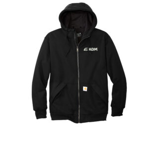 ADM Carhartt Adult Midweight Thermal-Lined Full-Zip Sweatshirt-Black