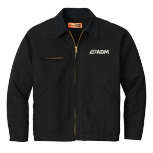ADM CornerStone Men Duck Cloth Work Jacket-Black