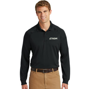 ADM CornerStone Adult – Select Long Sleeve Snag-Proof Tactical Polo-Black