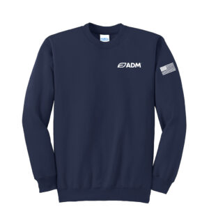 ADM Unisex Fleece Crewneck Sweatshirt-Navy