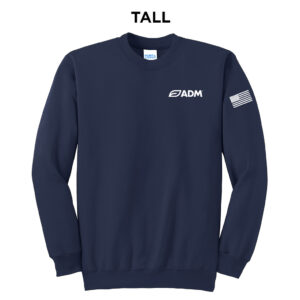 ADM Tall Fleece Crewneck Sweatshirt-Navy