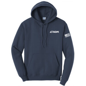 ADM Unisex Fleece Hooded Sweatshirt-Navy