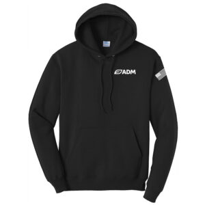 ADM Unisex Fleece Hooded Sweatashirt-Black