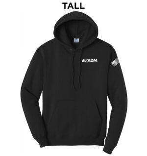 ADM Tall Fleece Hooded Sweatshirt-Black