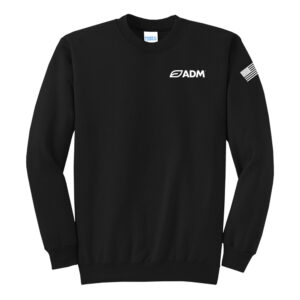 ADM Unisex Fleece Crewneck Sweatshirt-Black