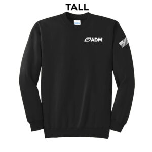 ADM Tall Fleece Crewneck Sweatshirt-Black