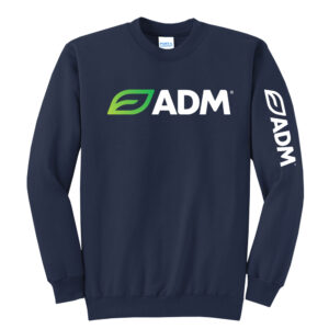 ADM Unisex Fleece Crewneck Sweatshirt-Navy