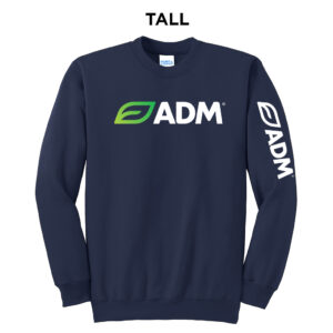 ADM Tall Fleece Crewneck Sweatshirt-Navy
