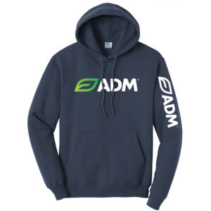 ADM Unisex Fleece Hooded Sweatshirt-Navy