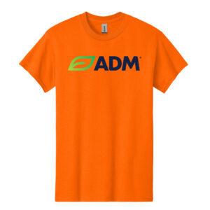 ADM Unisex Short Sleeve Tee-Safety Orange