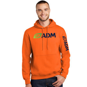 ADM TALL Classic Pullover Hooded Sweatshirt-Safety Orange