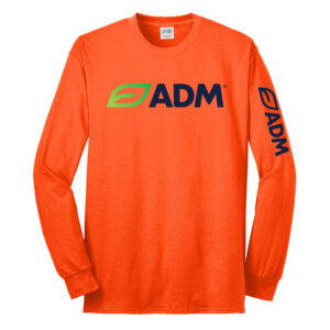 ADM Tall Long Sleeve Tee-Safety Orange