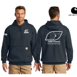 ADM Carhartt Men Midweight Hooded Sweatshirt-Navy