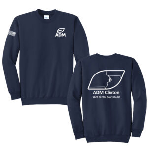 ADM Unisex Fleece Crewneck Sweatshirt-Navy