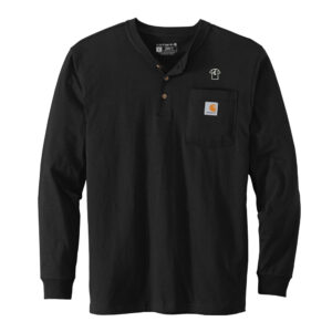 Adcraft Production Carhartt Long Sleeve Henley T-Shirt Adult-Black