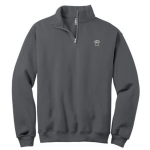 Adcraft Production JERZEES  Unisex Nublend Cadet Collar Sweatshirt-Charcoal