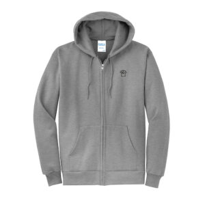 Adcraft Production Unisex Classic Full-Zip Hooded Sweatshirt-Athletic Heather
