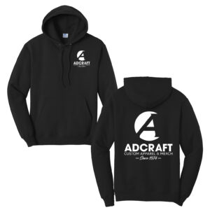 Adcraft Production Unisex Fleece Hooded Sweatshirt-Black