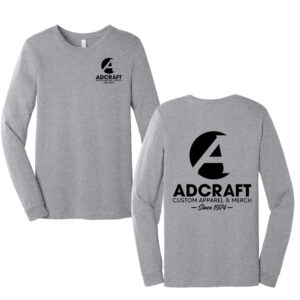 Adcraft Production BELLA and CANVAS Unisex Heather CVC Long Sleeve Tee-Athletic Heather