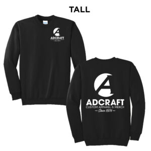 Adcraft Production TALL Ultimate Crewneck Sweatshirts-Black