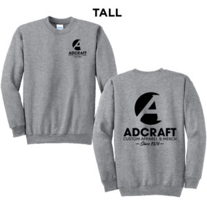 Adcraft Production TALL Ultimate Crewneck Sweatshirts-Athletic Heather