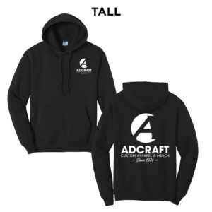 Adcraft Production Tall Fleece Hooded Sweatshirt-Black