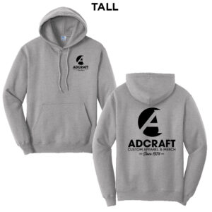 Adcraft Production Tall Fleece Hooded Sweatshirt-Athletic heather