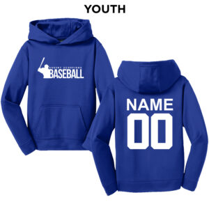 Ankeny Scorpions BB Sport-Tek youth Sport Wick Fleece Hooded Pullover-Royal