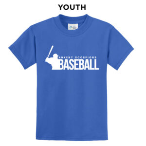Ankeny Scorpions BB Youth Short Sleeve Tee-Royal
