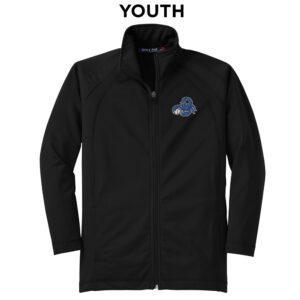 Ankeny Scorpions BB Sport-Tek Youth Tricot Track Jacket-Black/Black