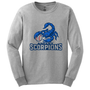 Ankeny Scorpions BB Unisex Cotton Long Sleeve Tee-Ash